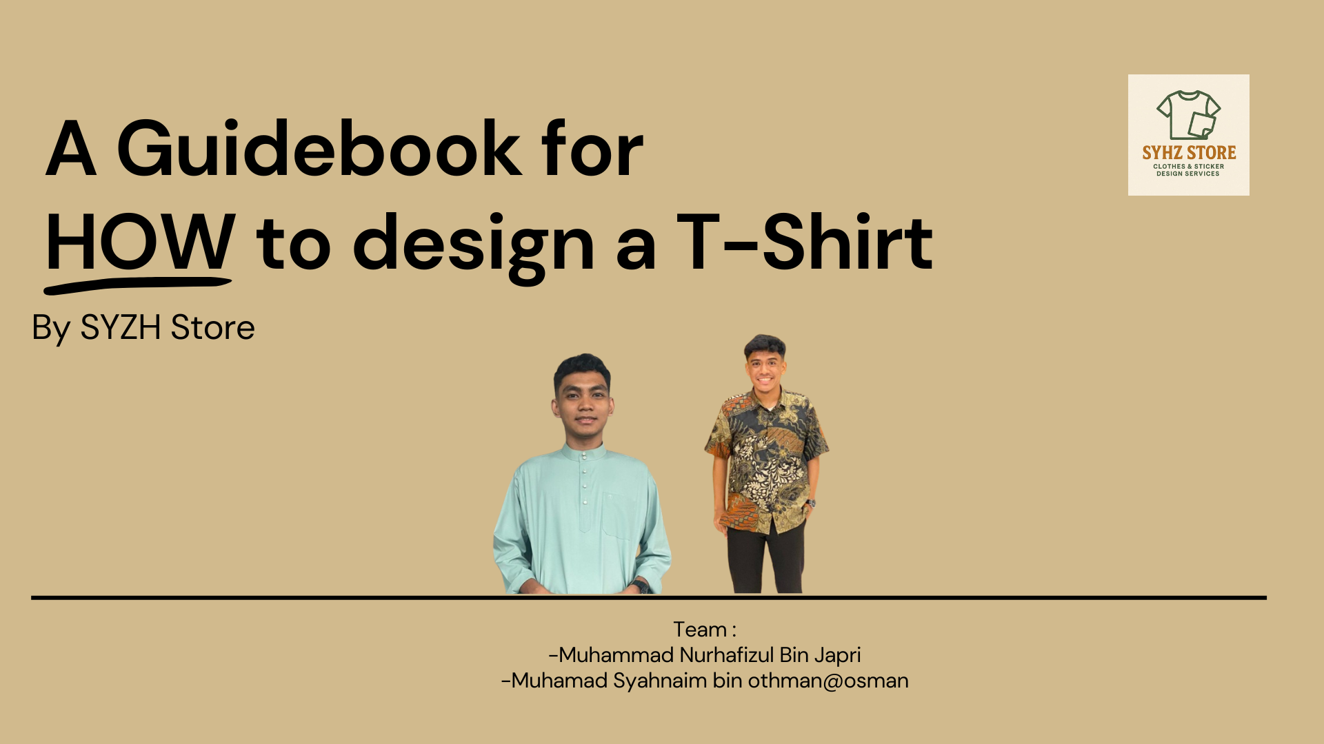 A Guidebook For How Tu Design a T-Shirt